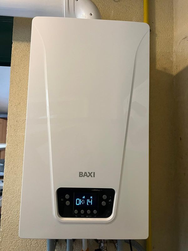Caldera BAXI Platinum iCompact funcionando tras la puesta en marcha